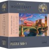 PUZZLE TREFL DIN LEMN 500+1 OBICTIVELE TURISTICE DIN LONDRA, TREFL Lemn 501P