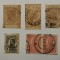 Lot Timbre decupate de pe cărți postale preplatite + stampile