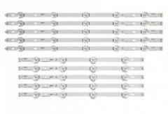 Set barete led , Televizor LG 50 inch , 5 barete cu 5 led-uri si 5 barete cu 4 led-uri