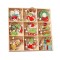 Set 18 Decoratiuni de Craciun din Lemn, Flippy, cu Snur pentru Agatare in Brad, Model Grinch, Diferite Dimensiuni, Multicolor