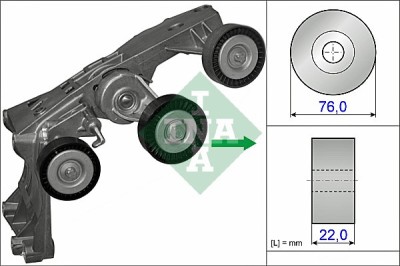 INA 534 0431 10 Intinzator curea, curea distributie foto
