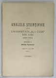 ANALELE STIINTIFCE ALE UNIVERSITATII &#039;&#039; AL. I. CUZA &#039; DIN IASI , SECTIUNEA II : STIINTE NATURALE , TOMUL IV , ANUL 1958 , FASC. 1