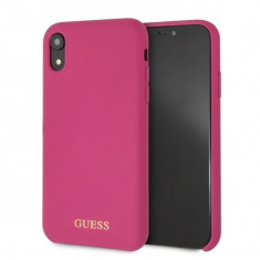 Husa Guess GUHCI61LSGLPI iPhone XR Pink Silicon foto