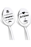 Linguri de cafea din oțel inoxidabil Dikariya - lingură cadou personalizată