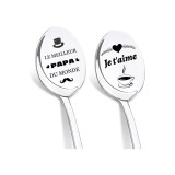 Linguri de cafea din oțel inoxidabil Dikariya - lingură cadou personalizată