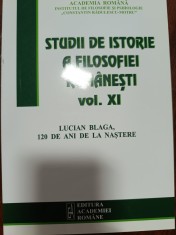 Studii de istoria filosofiei romanesti vol. XI foto