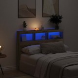 VidaXL Dulap pentru tăblie cu LED Stejar Artisan 140x17x102 cm