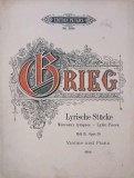 Lyrische Stucke. Morceaux lyriques. Opus 38 (Violine und Piano) (partitura)