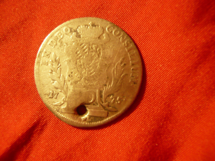 Moneda 10 kr.1775 Austria -f. rara , gaurita