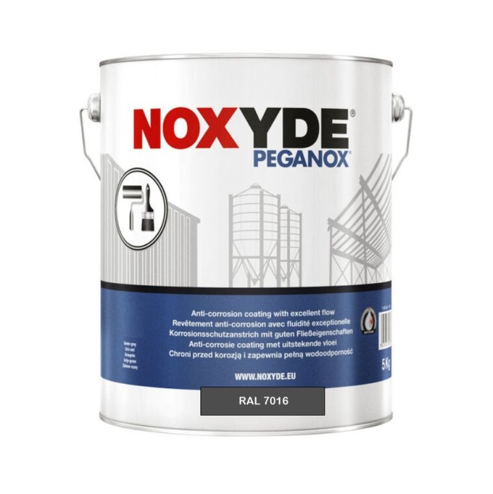 Membrana Elastomerica Noxyde Peganox Gri Antracit RAL 7016 5 Litri