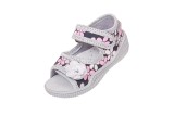 Sandalute cu interior de bumbac si brant de piele Vi-GGa-Mi Emilka Floricele marimea 24