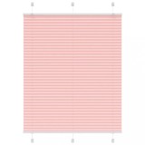 vidaXL Jaluzea plisată roz 110x100 cm Lățime țesătură 109,4 cm