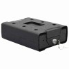 VidaXL Seif pentru mașină cu blocare Negru 21.8 x 16 x 7 cm Oțel 42011320