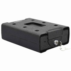 vidaXL Seif pentru mașină cu blocare Negru 21.8 x 16 x 7 cm Oțel
