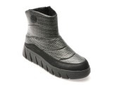 Ghete RIEKER negre, Y3552, din material textil