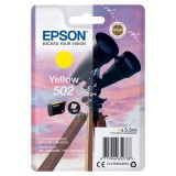 Epson original ink C13T02V44010, 502, T02V440, yellow, 165str., 3.3ml