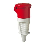Walther Priza alb rosu cu capac 6x63A, 400V ProAdvanced PowerfulTools