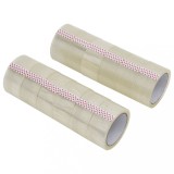 VidaXL Bandă adezivă de ambalare, 12 buc., transparentă, 48 mm x 66 m