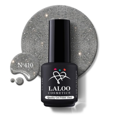 &amp;Nu;&amp;omicron;.410 Silver Fine Glitter | Laloo gel polish 15ml foto