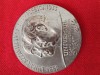 Medalie FONDATORII ZIARULUI UNIVERSUL , Luigi Cazavillan si Stelian Popescu 1884- 1933 , argintata .