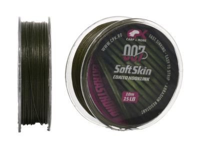 CPK Soft Skin Hooklink Green, 10m, 15lb foto