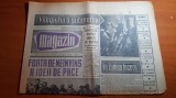 Magazin 14 iulie 1962-articol si foto orasul onesti,,cu tandarica la varsovia