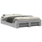 Cumpara ieftin Cadru de pat, gri sonoma, 120x200 cm, lemn prelucrat