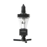 Porționer ROYAL negru cu contor Ich-Zapfe, capacitate dozare 40 ml, etanșare precisă, pentru sticle 0.7-1L