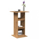 vidaXL Masă de bar cu depozitare, stejar artizanal, 60x60x102 cm, lemn