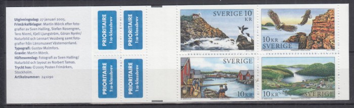SUEDIA 2005 PATRIMONIUL MONDIAL SERIE IN CARNET MNH