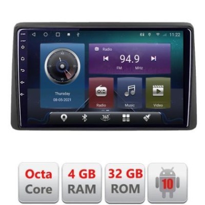 Navigatie Dacia Duster 2023- Android radio gps internet Octa core 4+32 KIT-duster2023+EDT-E409 CarStore Technology foto