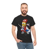 Tricou personalizat barbati, negru, tematica The Simpsons SpiderMan (desene animate vintage), marimea M