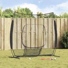 vidaXL Plasă pentru antrenament de baseball Negru 250 x 106 x 209 cm 42012853