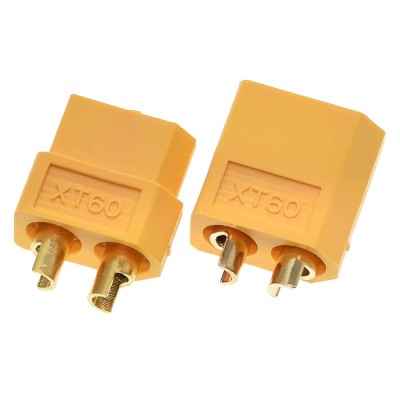 Pereche de Conectori tip Glont pentru baterii RC Lipo, XT60 foto