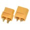 Pereche de Conectori tip Glont pentru baterii RC Lipo, XT60