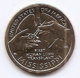 Statele Unite (SUA) 1 Dolar 2023 D (Inventii: Mississippi - Plamani) KM-786 UNC !!!, America de Nord