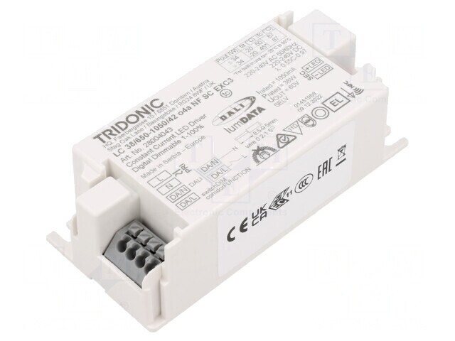 Alimentator LED 38W 7,5-42VDC 650-1050mA IP20