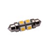 Bec 8 LED SMD SOFIT 36MM 5050 12V ALBA CALDA 3000K 360&deg; Cod: PT51 Automotive TrustedCars, Oem