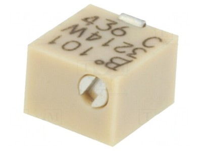 Potentiometru Multitura 100&amp;Omega; 250mW SMD Vertical foto