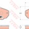 Set placute frana,frana disc FIAT DUCATO bus (230) (1994 - 2002) TRW GDB1517