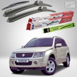 Cumpara ieftin Ștergătoare Suzuki Grand Vitara II JT 5 Uși 2005-2008 | Set Față și Spate Flat &ndash; TeamCar&reg;