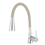 Baterie bucatarie, Ferro Fitness II BFS42P, stativa, monocomanda, alama, finisaj crem