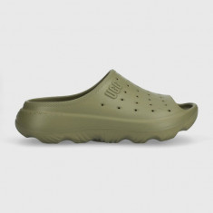 UGG papuci Slide It barbati, culoarea verde, 1137973