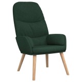 Cumpara ieftin Scaun de relaxare, verde inchis, material textil