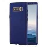 Husa samsung galaxy a7 2017 full cover 360 albastru + folie de protectie