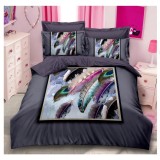 Cumpara ieftin Lenjerie de Pat, Bumbac Finet 3D, 6 Piese, Pat Dublu - SIPRA2-31