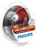 Set 2 becuri auto Philips H1 55W 12V X-TREME VISION G-FORCE +130%