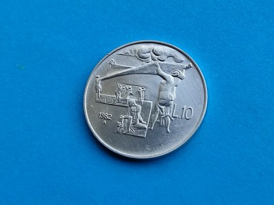 10 Lire 1982 San Marino-AUNC-UNC-RAR foto