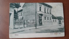 Carte postala, Zalau, liceul roman de stat, 1927