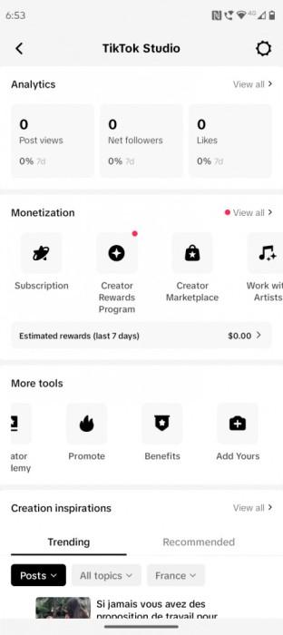 Cont TikTok cu monetizare ofertă